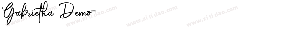 Gabrietha Demo字体转换